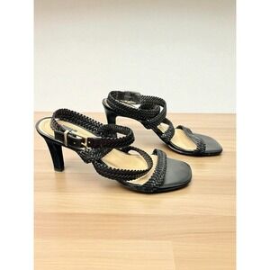 White House Black Market Braided‎ Wrap Criss Cross High Heel Sandals US Size 9M
